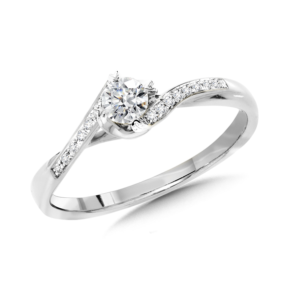 14K Diamond Bypass Engagement Ring – The Gold Mine – Fine Jewelry And Gifts