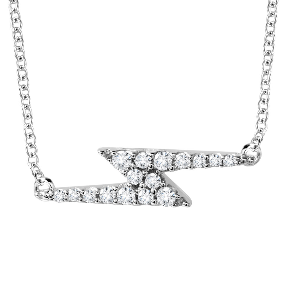 10K Diamond Lightning Bolt Pendant – The Gold Mine – Fine Jewelry And Gifts