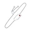 Silver Ruby 1/8Ctw Bracelet