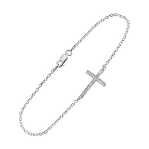 Silver Diamond 1/10Ctw Bracelet
