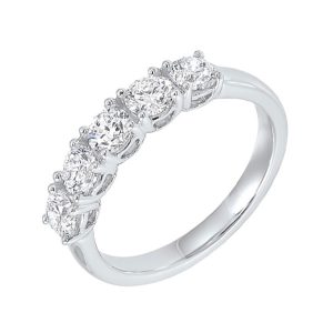 14Kt White Gold Diamond 3/4Ctw Ring